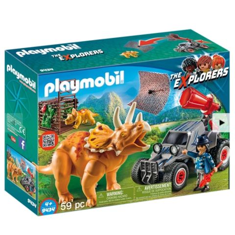 Playmobil Jeep med dinosaurnett 9434