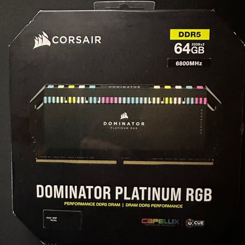 Corsair Dominator DDR5 6800MHz 64gb