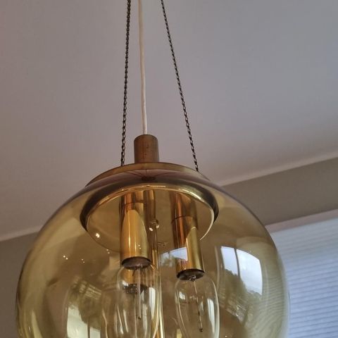 Stor retro kulelampe fra T. Røste & co