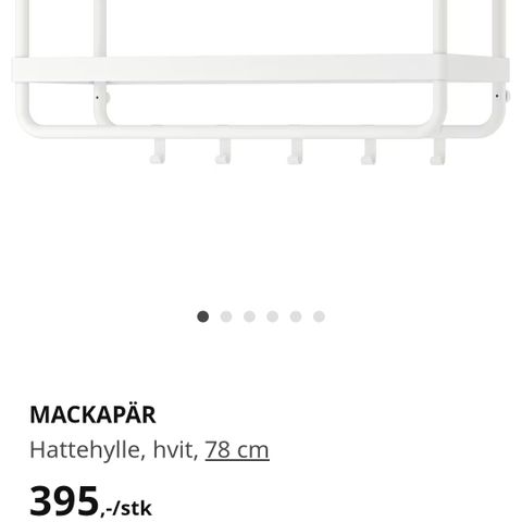 Mackapar hattehylle fra Ikea