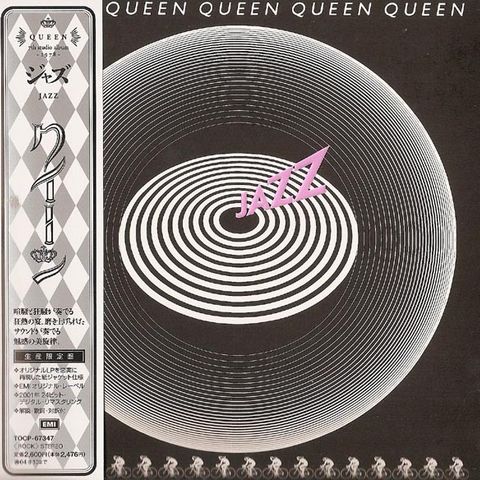 Queen - "Jazz" - japansk CD i mini-LP-cover (cardboard sleeve) m/obi - MINT