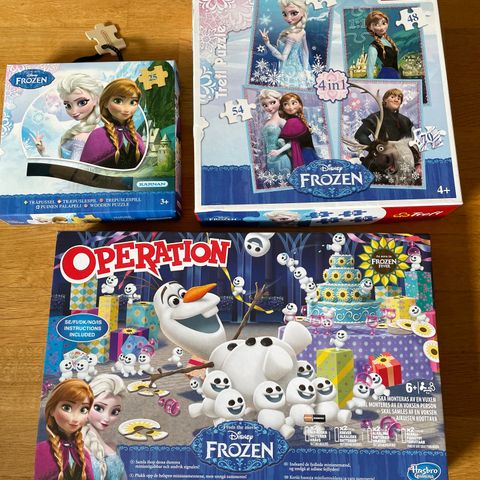 Puzzlespill/spill frozen