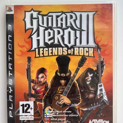 Ps3 spill GUITAR HERO 3 III LEGENDS OF ROCK