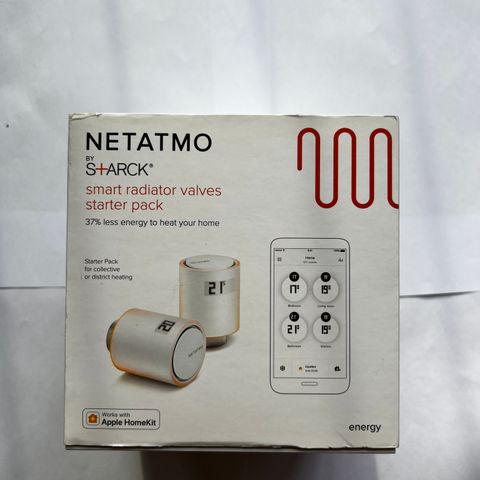Netatmo smart radiatortermostat startsett, 2-pakning