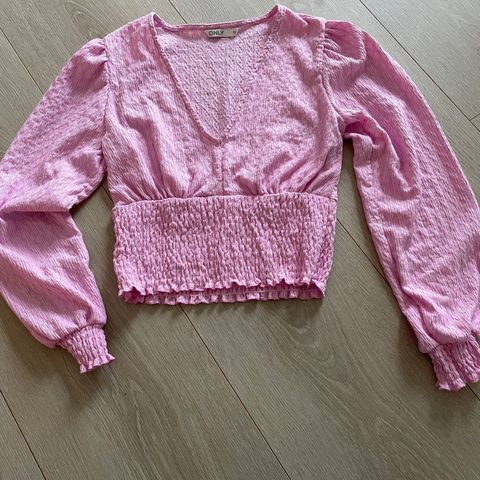 Rosa bluse fra ONLY - str s