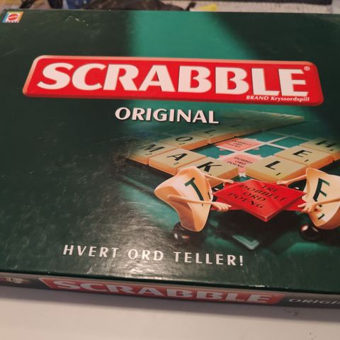 Scrabble! Nesten som ny! Kun åpnet lokket