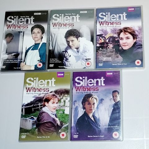 16 DVD.SILENT WITNESS.SERIES 1-8.Annonse nr.1