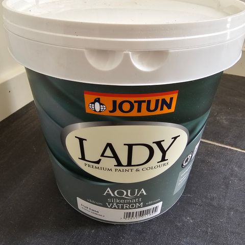 Jotun Lady Aqua - hvit base 3 liter - uåpnet