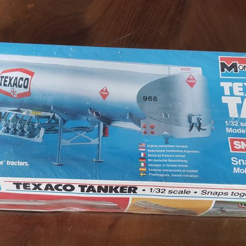 Texaco tankvogn byggesett skala 1:32