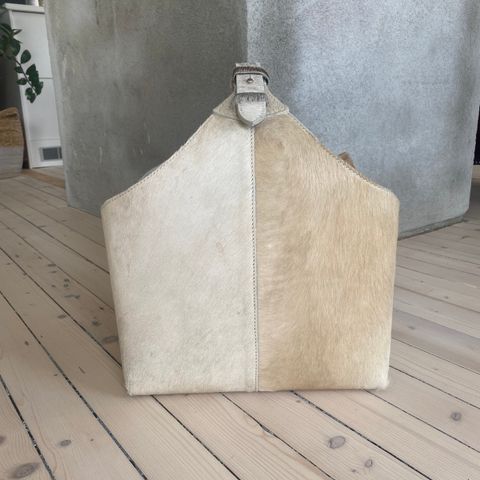 Vedkurv beige