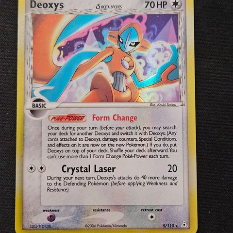 Delta Deoxys holo fra Holon Phantoms