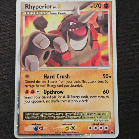 Pokemon kort - Rhyperior Lv.X Promo DP29