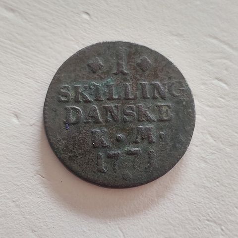 1 skilling Danske 1771