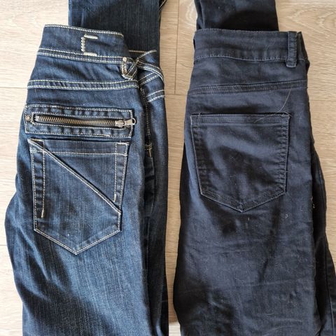 Jeans bukser m stretch Str XS