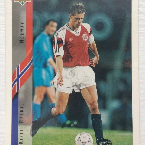 Fotballkort Kjetil Rekdal Nr.119 World Cup USA '94 Upper Deck Trading Card