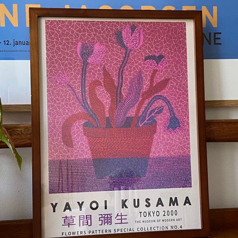 Trykk Yayoi Kusama-utstillingsplakat 30x40 cm