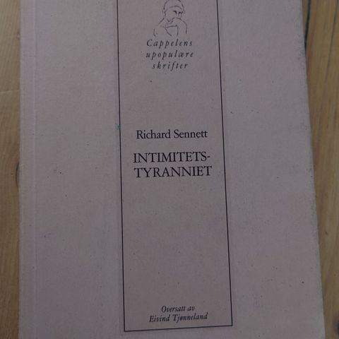 Intimitetstyranniet av Richard Sennett