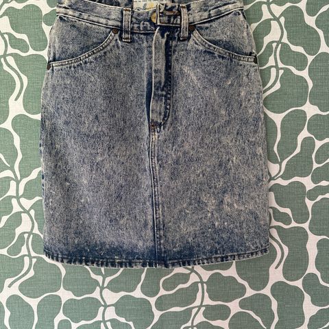 Retro denim skjørt