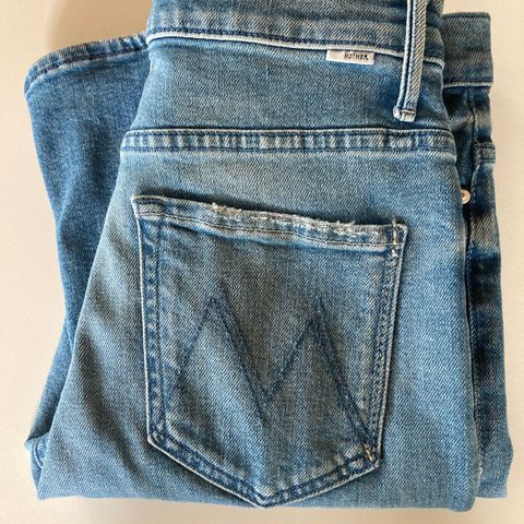 Mother Denim High Waisted Weekender Skimp  str 27