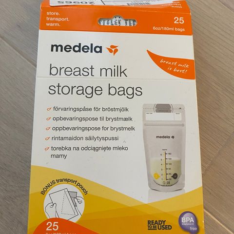Breast milk storage bags Gis bort