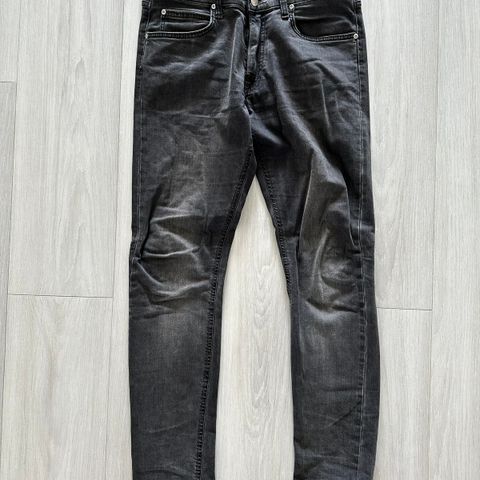 Nesten ubrukt, grå Lee Luke jeans (W32 L34)