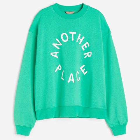 Sweatshirt med trykk fra H&M