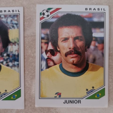 Eder og Junior(Brasil) Panini VM 1986