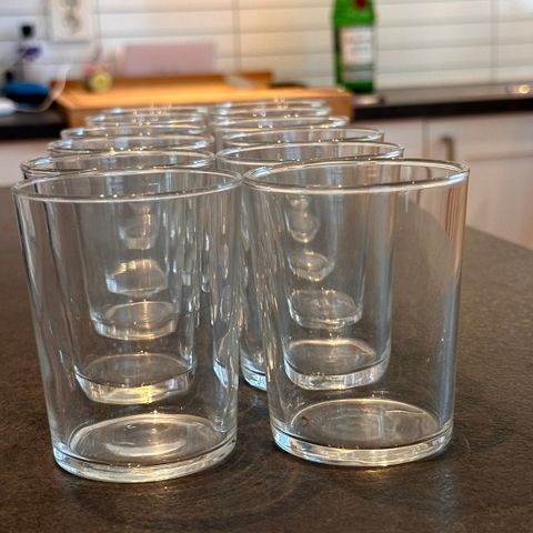 12 stk vannglass fra IKEA