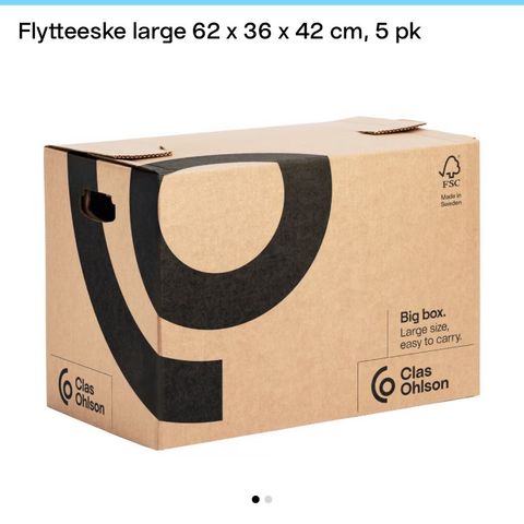 Flytteesker 15,- stk // Claes Ohlson // Large