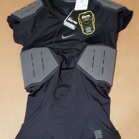 Nike Pro Hyperstrong Size M Medium Football Shirt 4 Pads Black 839930-010