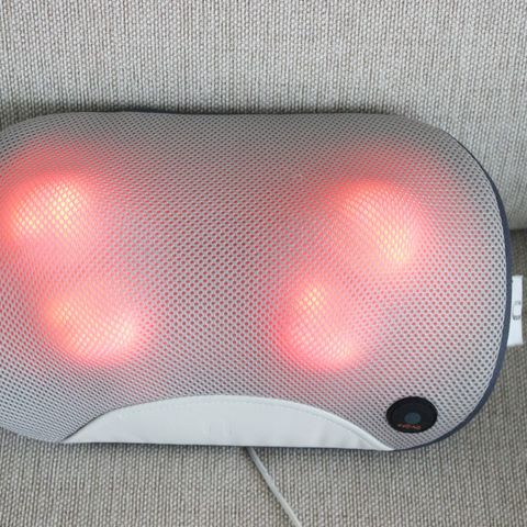 Shiatsu massasjepute - universal- med infrarød varme av/på- pent brukt