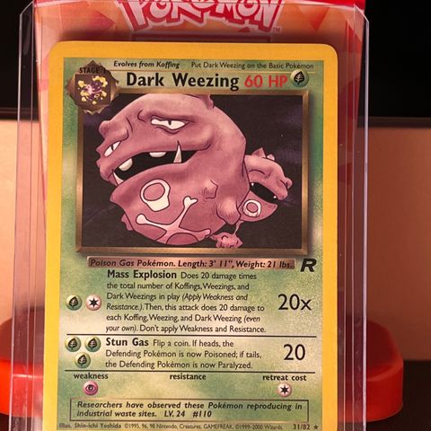 Dark Weezing #14 Pokemon Team Rocket