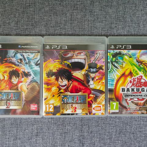 One Piece og Bakugan til PS3