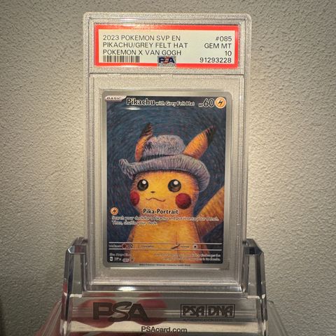 Pikachu with Grey Felt Hat - PSA 10 - Pokemon - Van Gogh promo