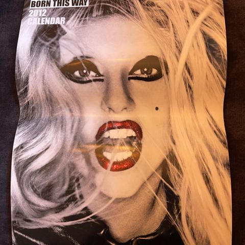 Lady Gaga Born This Way Official 2012 Calendar RARE Collectible