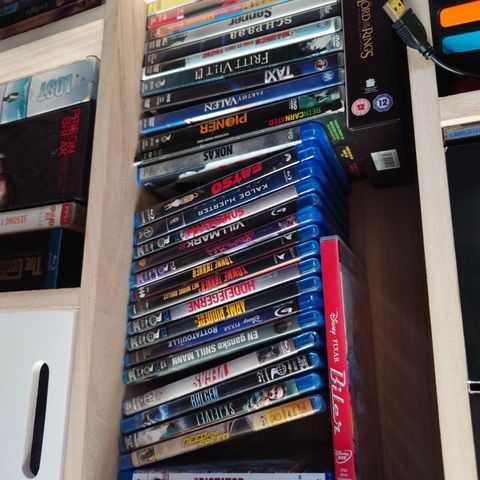 Blue-ray og dvd filmer