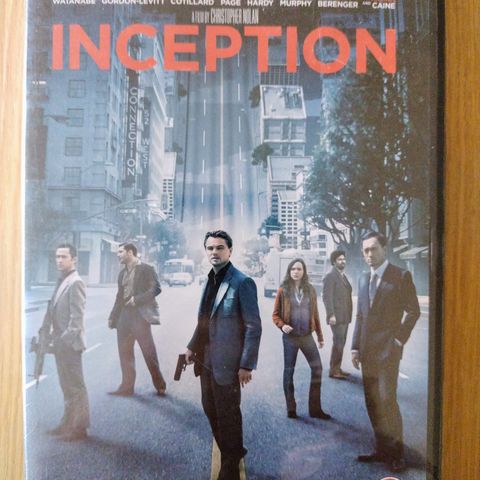 Dvd. Inception. Leonardo Dicaprio. Action. Norsk tekst. Ny i plast.