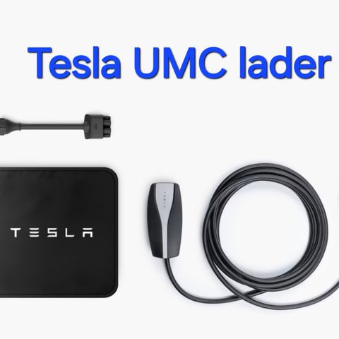 Tesla Gen 2 ladekabel med schuko adapter