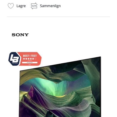 Selger 1 mnd gammel sony LED tv