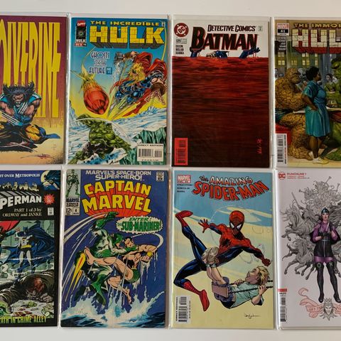 Amerikanske Tegneserier Mystery Bundle: Marvel/DC
