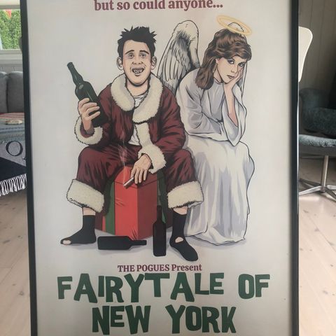 The Pogues «Fairytale Of New York» poster i ramme