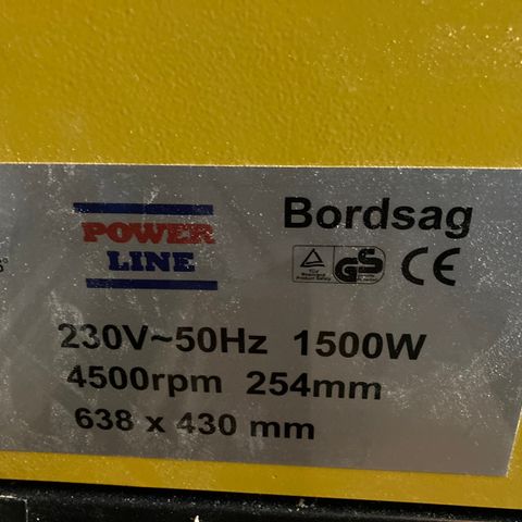 Power Line bordsag - 1500w