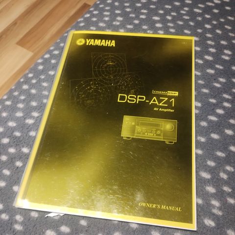 Yamaha Engelsk bruksanvisning til Yamaha dsp - az1 til salgs.