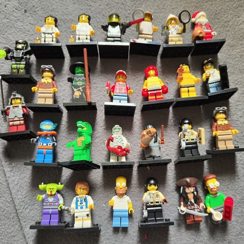 Lego samle figurer - serie 1 til 8