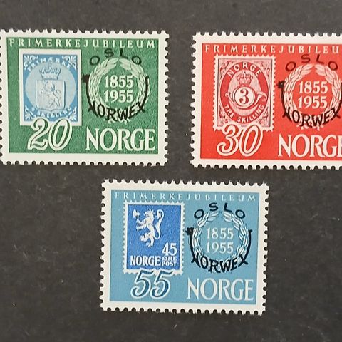 Frimerker NORGE 1955* Norwex med overtrykk