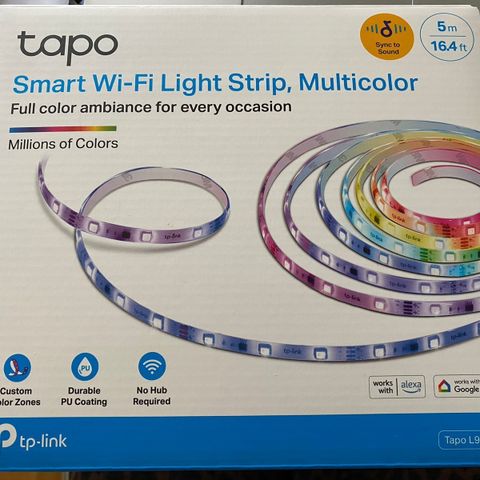 Tapo smart wi-fi light strip, multicolor