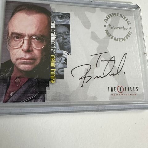 The X-files // Tom Braidwood som Meluin Frohike // Autograf