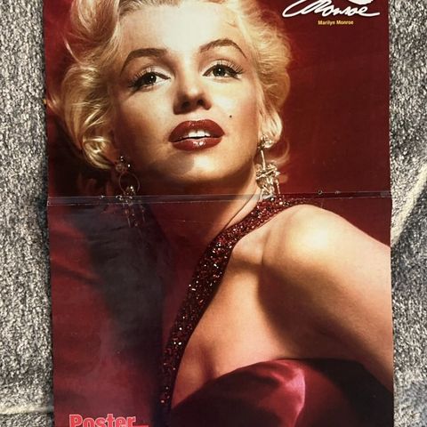 RETRO Marilyn Monroe plakat / poster fra 90 tallet ca