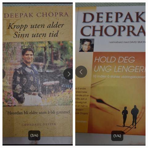 DEEPAK CHOPRA: HOLD DEG UNG LENGER! og Kropp uten alder Sinn uten tid