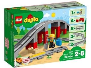 DUPLO10872 Jernbanebro og togskinner